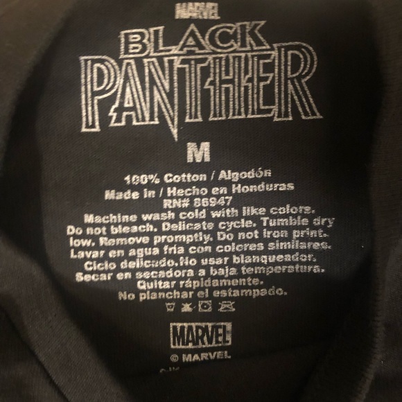 Marvel Black Panther Men’s T-shirt Medium - Picture 3 of 5